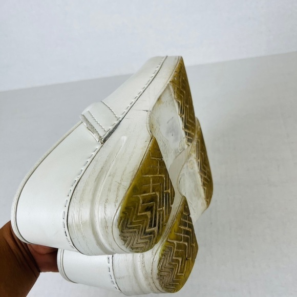 DANSKO Nursecore Minimalist Distressed WHITE Leather CLOGS Mules Sz 39 - Picture 10 of 15